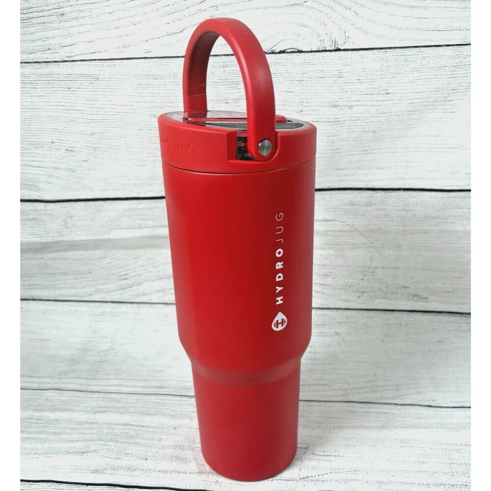HYDROJUG 40oz Stainless Steel Tumbler Vacuum Insulated Leakproof Alumni Red NEW